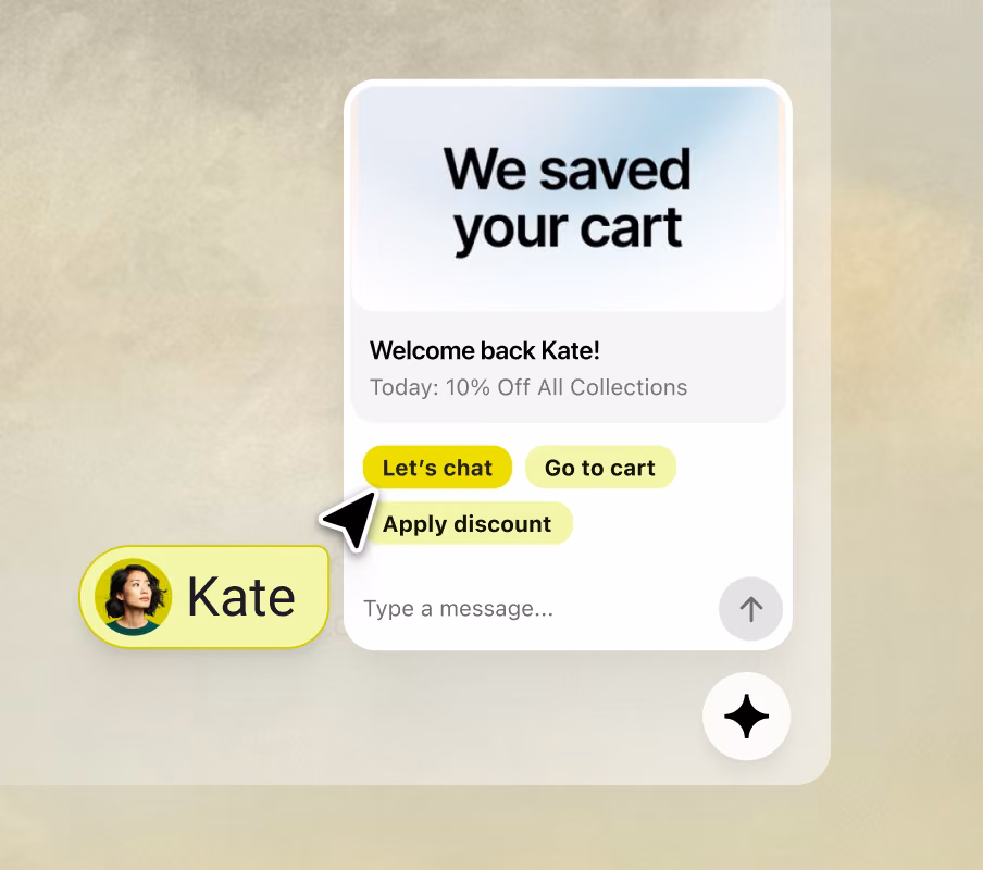 Conversion Radar showing live visitor segments like returning to a cart, looking for help, and viewing a product