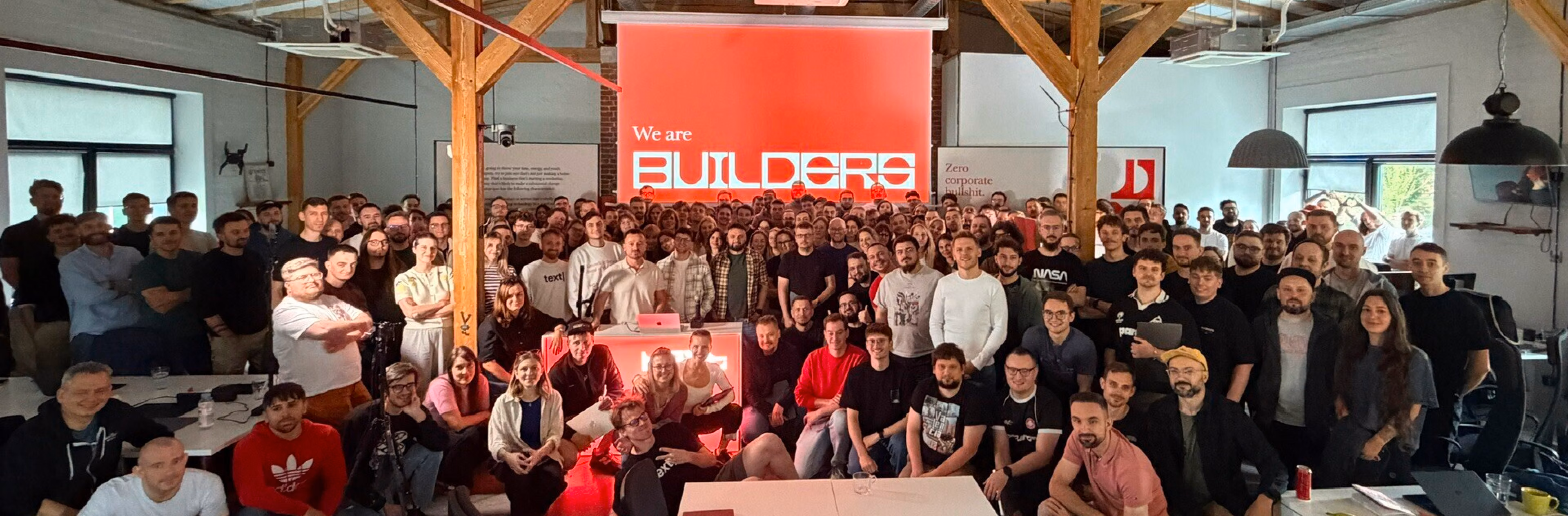 The Text team gathered at the Wrocław office