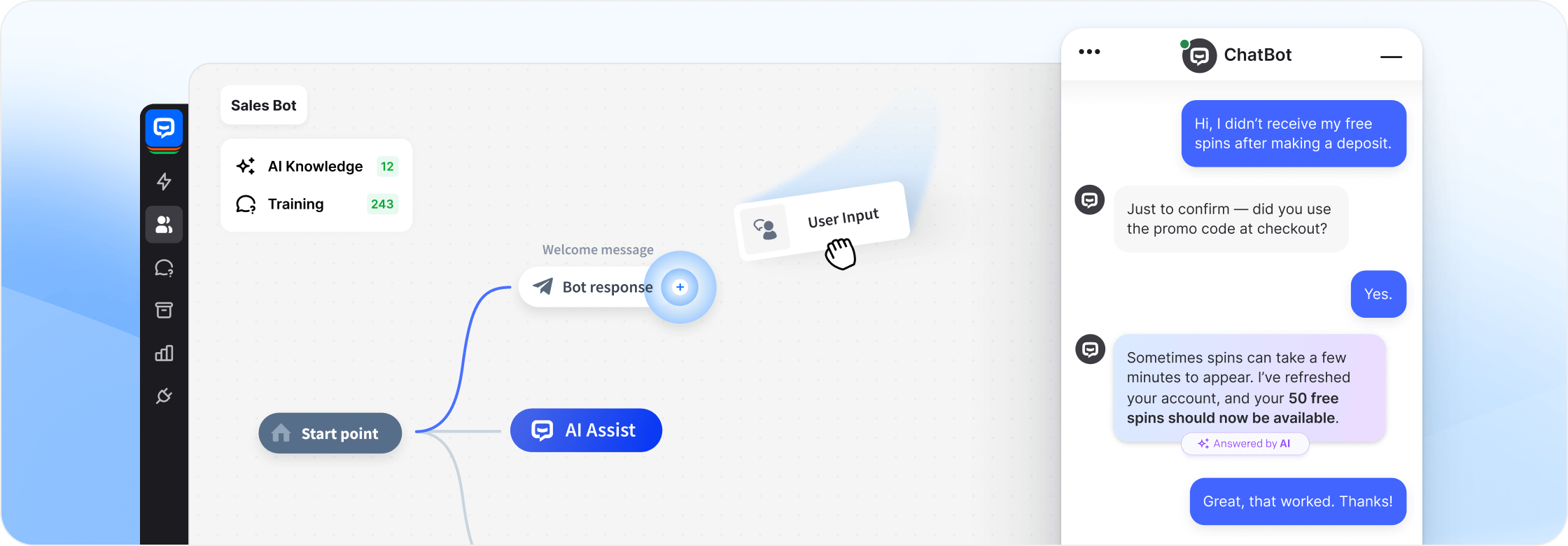 ChatBot app view