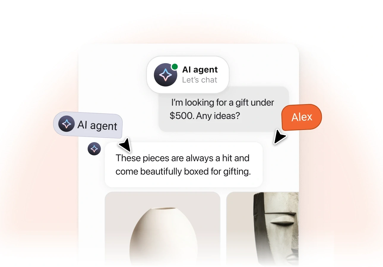 Sales AI agent converting Shopify visitors