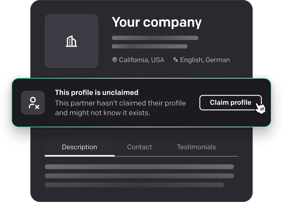 Partner directory profile