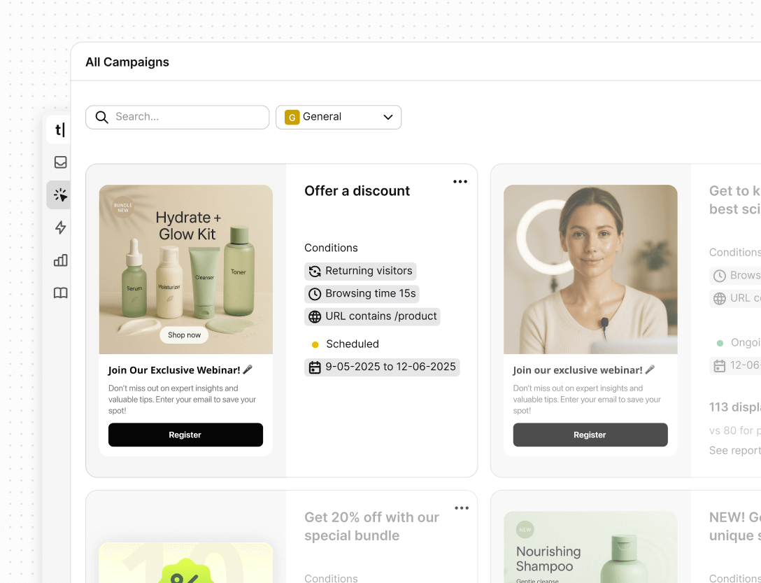 Engage users in Text App for faq automation