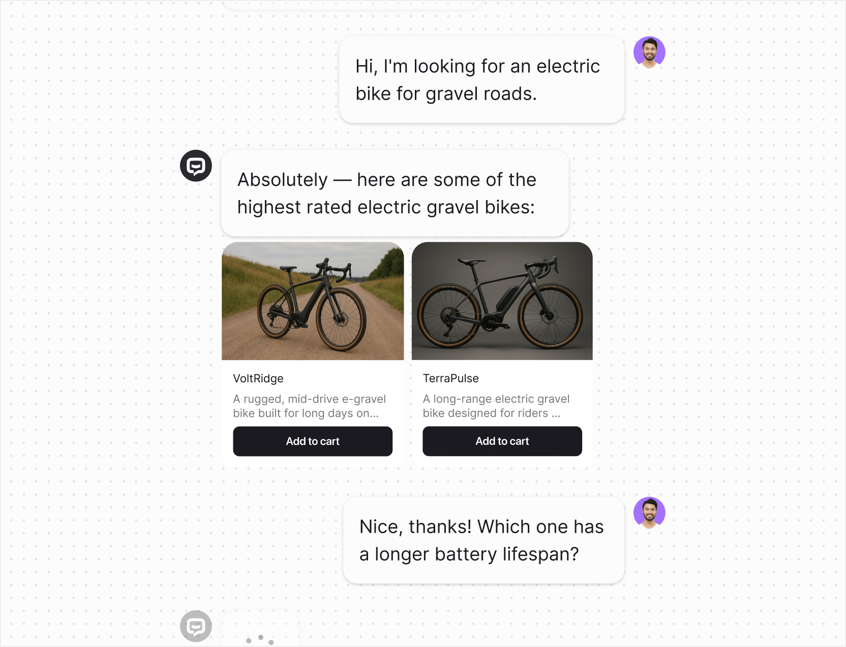 AI agent in Text App for automated follow-ups