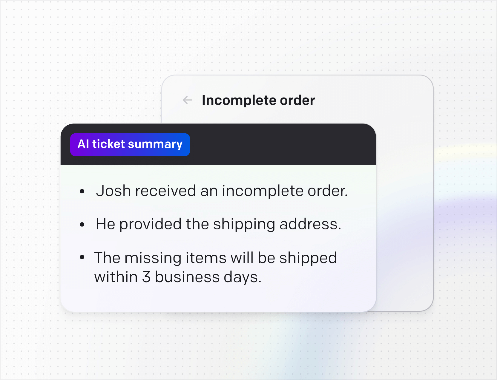 AI help desk in Text App for faq automation