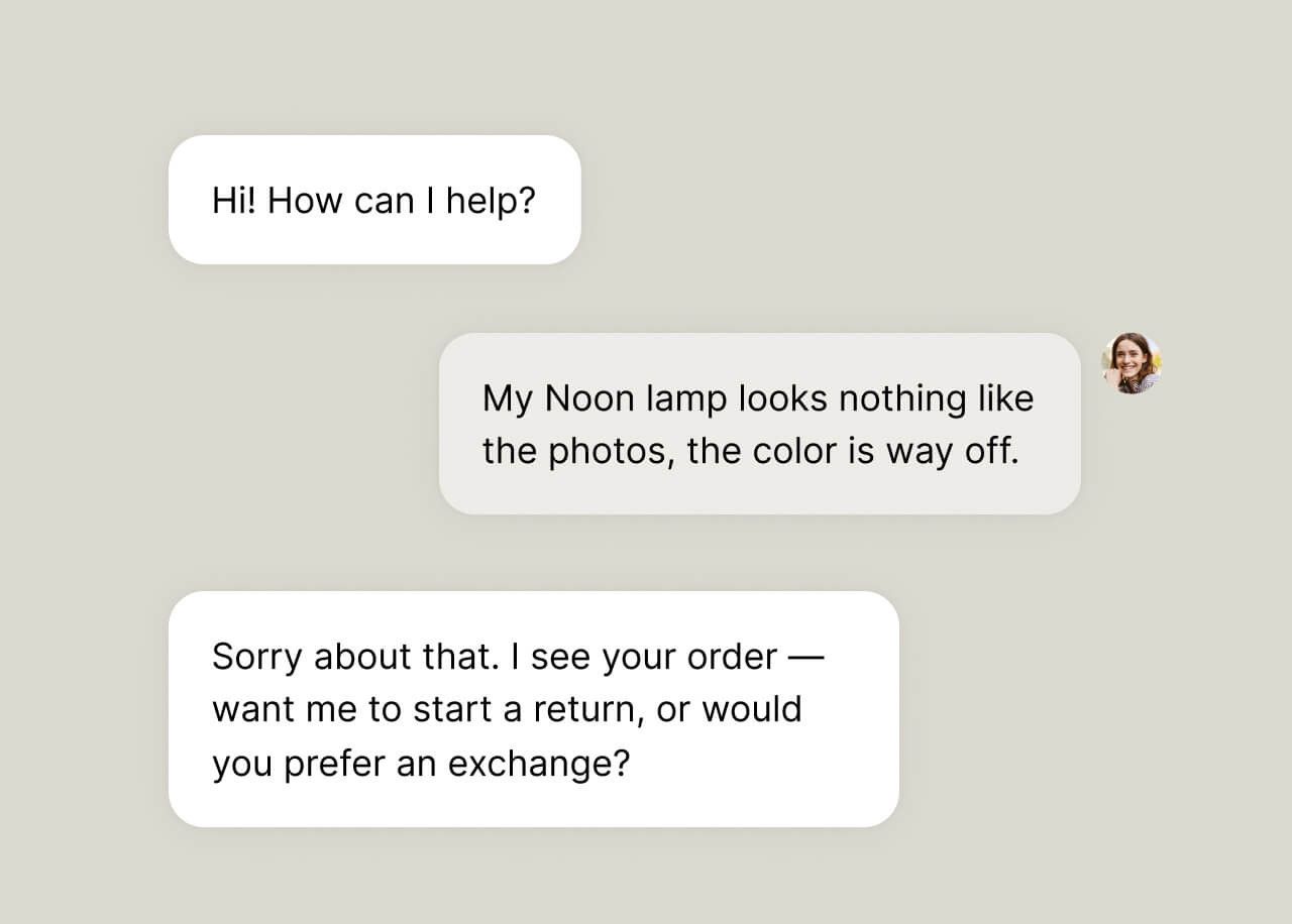 Text AI agent reading customer intent and routing each request to the right resolution workflow.